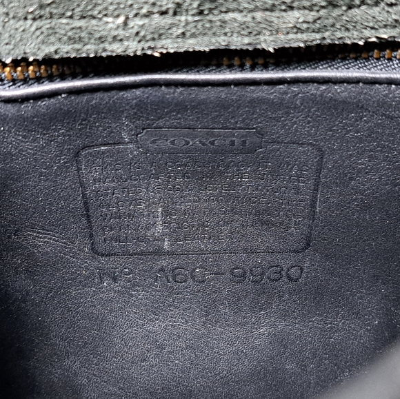 Vintage 80s Coach Murphy black leather crossbody bag mini - Picture 8 of 14